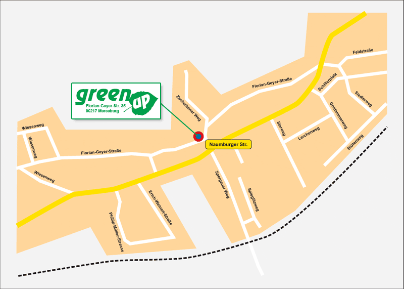 Green Up GmbH - Anfahrtskizze - Detailkarte